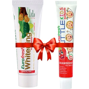 Diş Macunu Seti - Misvaklı Diş Macunu 112 gr + Çocuk Hassas Dişler Için Çilekli 50 gr