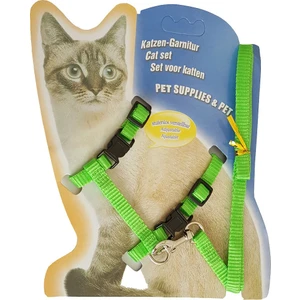 Kedi Göğüs Tasma Düz Renk 1X120 cm Yeşil