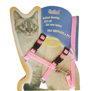 Kedi Göğüs Tasma Düz Renk 1X120 cm Pembe