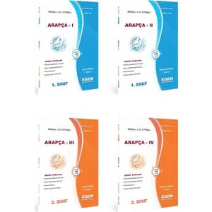 Egem Eğitim Yayınları AÖF İlahiyat Arapçalar 1 ve 2. Sınıf 1-2-3-4 Dönem Güz-Bahar 12