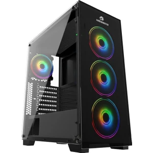 GB-PE05B 600w 80+ USB3.0 Full Siyah Tempered Glass RGB Fanlı Gaming Kasa (JBST-GBPE05B)