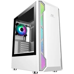 Power Boost VK-G3701W USB 3.0 ATX, ARGB Fan, Mesh+Stirp Beyaz Kasa (PSU yok) (JBST-VKG3701W)