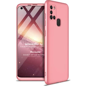 Samsung Galaxy M51 Kılıf Double Dip 360 Protective Rose Gold