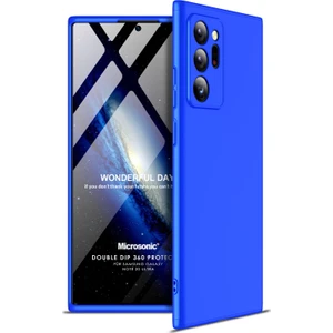 Samsung Galaxy Note 20 Ultra Kılıf Double Dip 360 Protective Mavi