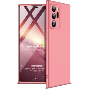 Samsung Galaxy Note 20 Ultra Kılıf Double Dip 360 Protective Rose Gold