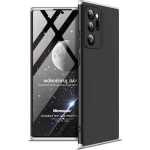 Samsung Galaxy Note 20 Ultra Kılıf Double Dip 360 Protective Siyah Gri