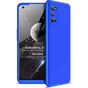Realme 7 Pro Kılıf Double Dip 360 Protective Mavi