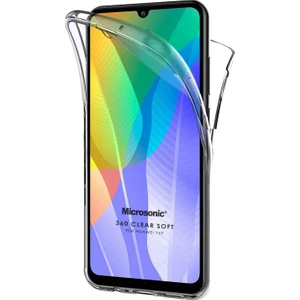 Huawei Y6P Kılıf 6 Tarafı Tam Full Koruma 360 Clear Soft Şeffaf
