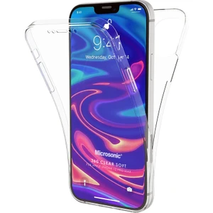 Apple iPhone 12 Pro Max Kılıf 6 Tarafı Tam Full Koruma 360 Clear Soft Şeffaf