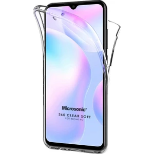Xiaomi Redmi 9C Kılıf 6 Tarafı Tam Full Koruma 360 Clear Soft Şeffaf