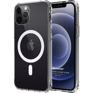 Apple iPhone 12 Pro Max Kılıf MagSafe Clear Soft Şeffaf