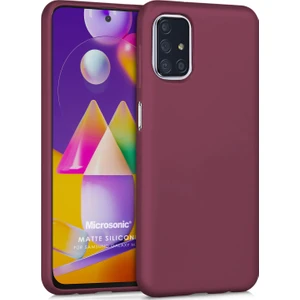 Matte Silicone Samsung Galaxy M31s Kılıf Mor