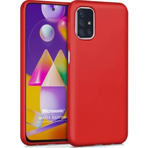 Matte Silicone Samsung Galaxy M31s Kılıf Kırmızı