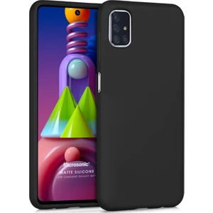 Matte Silicone Samsung Galaxy M51 Kılıf Siyah