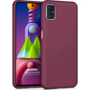 Matte Silicone Samsung Galaxy M51 Kılıf Mor