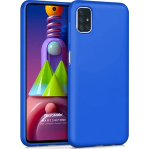 Matte Silicone Samsung Galaxy M51 Kılıf Mavi