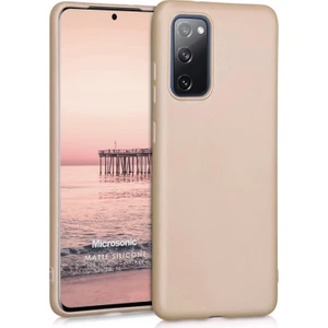Matte Silicone Samsung Galaxy S20 FE Kılıf Gold