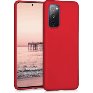Matte Silicone Samsung Galaxy S20 FE Kılıf Kırmızı