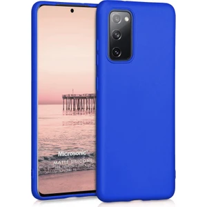 Matte Silicone Samsung Galaxy S20 FE Kılıf Mavi