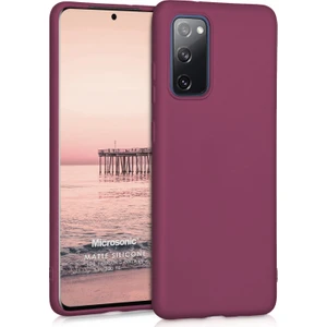 Matte Silicone Samsung Galaxy S20 FE Kılıf Mor