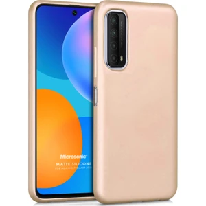 Matte Silicone Huawei P Smart 2021 Kılıf Gold