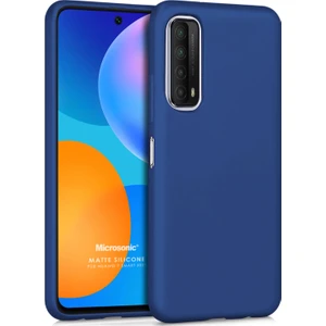 Matte Silicone Huawei P Smart 2021 Kılıf Lacivert