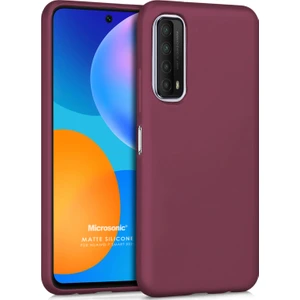 Matte Silicone Huawei P Smart 2021 Kılıf Mor