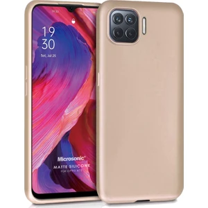 Matte Silicone Oppo A73 Kılıf Gold