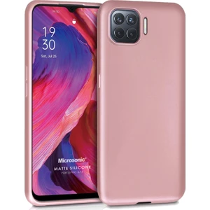 Matte Silicone Oppo A73 Kılıf Rose Gold