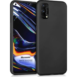 Matte Silicone Realme 7 Pro Kılıf Siyah