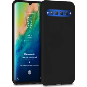 Matte Silicone TCL 10 Plus Kılıf Siyah