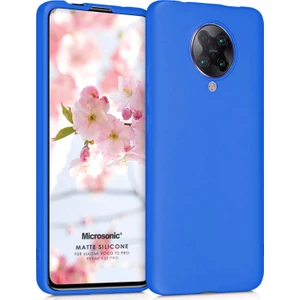 Matte Silicone Xiaomi Redmi K30 Pro Kılıf Mavi