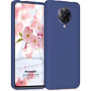 Matte Silicone Xiaomi Redmi K30 Pro Kılıf Lacivert