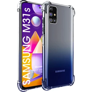 Samsung Galaxy M31s Kılıf Shock Absorbing Şeffaf