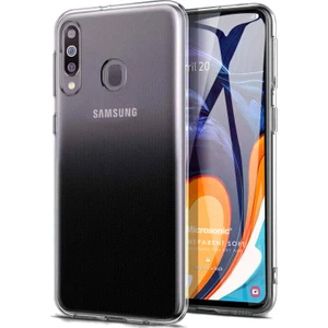 Samsung Galaxy A60 Kılıf Transparent Soft Beyaz