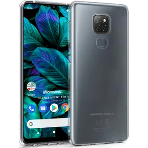 General Mobile GM 20 Kılıf Transparent Soft Beyaz