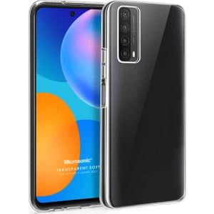 Huawei P Smart 2021 Kılıf Transparent Soft Beyaz