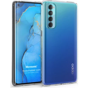 Oppo Reno 4 Pro Kılıf Transparent Soft Beyaz