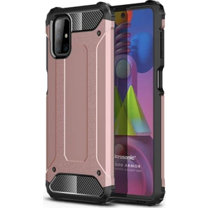 Samsung Galaxy M51 Kılıf Rugged Armor Rose Gold