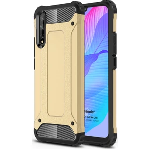 Huawei P Smart S Kılıf Rugged Armor Gold