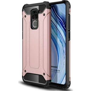 Xiaomi Redmi Note 9 Kılıf Rugged Armor Rose Gold