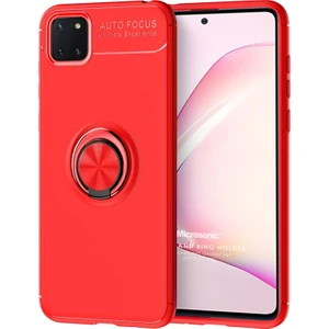 Samsung Galaxy A81 Kılıf Kickstand Ring Holder Kırmızı