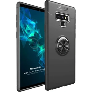 Samsung Galaxy Note 9 Kılıf Kickstand Ring Holder Siyah