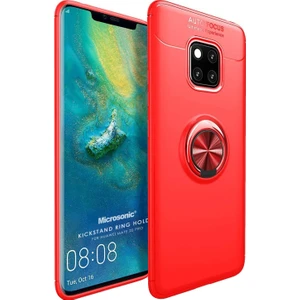 Huawei Mate 20 Pro Kılıf Kickstand Ring Holder Kırmızı