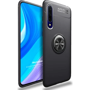 Huawei P Smart Pro Kılıf Kickstand Ring Holder Siyah