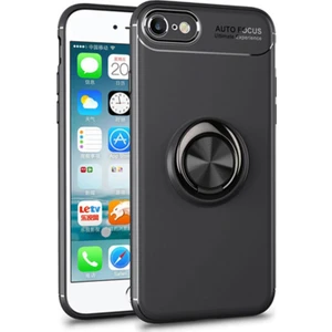 Apple iPhone 6 Plus Kılıf Kickstand Ring Holder Siyah