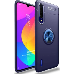 Xiaomi Mi 9 Lite Kılıf Kickstand Ring Holder Lacivert