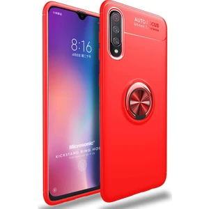 Xiaomi Mi 9 SE Kılıf Kickstand Ring Holder Kırmızı