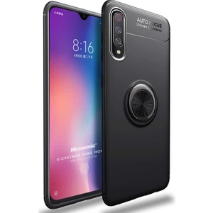 Xiaomi Mi 9 SE Kılıf Kickstand Ring Holder Siyah