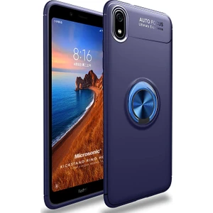 Xiaomi Redmi 7A Kılıf Kickstand Ring Holder Lacivert